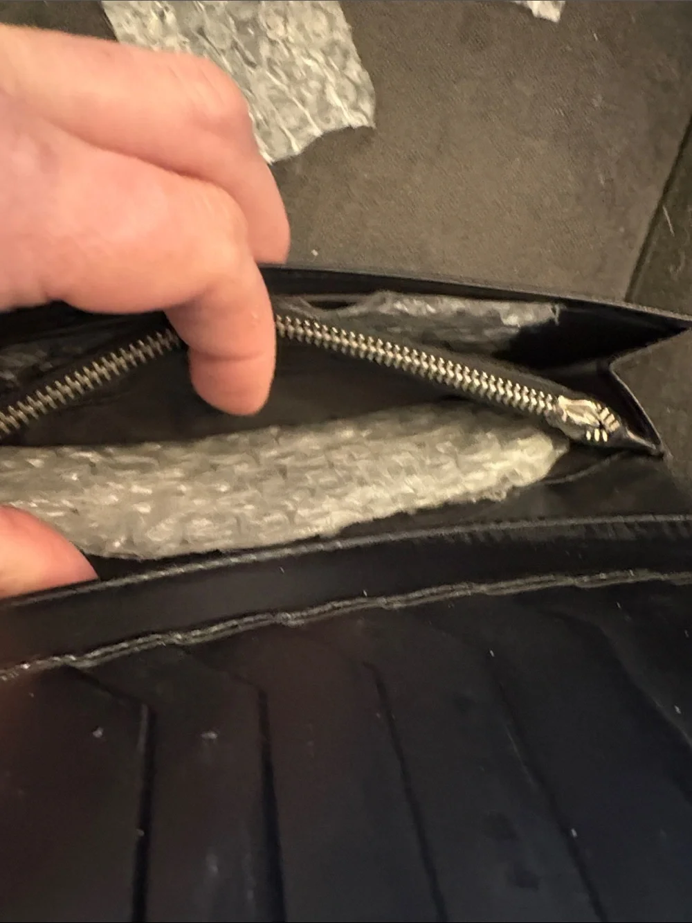 Dolce & Gabbana Black Textured Long Card Holder